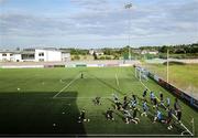 13 June 2025; Athlone Town players warm up before the SSE Airtricity Men's First Division match between Athlone Town and Kerry at Athlone Town Stadium in Westmeath. Photo by Thomas Flinkow/Sportsfile