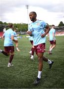 13 June 2025; Malcolm Shaw of Galway United before the SSE Airtricity Men's Premier Division match between Derry City and Galway United at The Ryan McBride Brandywell Stadium in Derry. Photo by Ramsey Cardy/Sportsfile