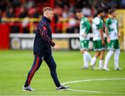 13 June 2025; Shelbourne manager Damien Duff before the SSE Airtricity Men's Premier Division match between Shelbourne and Shamrock Rovers at Tolka Park in Dublin. Photo by Stephen McCarthy/Sportsfile