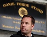 13 June 2025; League of Ireland director Mark Scanlon in attendance before the SSE Airtricity Men's Premier Division match between Cork City and Bohemians at Turner's Cross in Cork. Photo by Michael P Ryan/Sportsfile