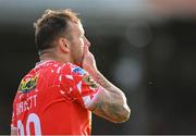 13 June 2025; Paddy Barrett of Shelbourne during the SSE Airtricity Men's Premier Division match between Shelbourne and Shamrock Rovers at Tolka Park in Dublin. Photo by Stephen McCarthy/Sportsfile