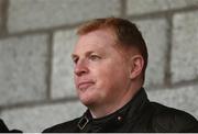 13 June 2025; Dunfermline Athletic manager Neil Lennon watches on during the SSE Airtricity Men's Premier Division match between Cork City and Bohemians at Turner's Cross in Cork. Photo by Michael P Ryan/Sportsfile