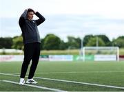 13 June 2025; Athlone Town manager Ian Ryan reacts during the SSE Airtricity Men's First Division match between Athlone Town and Kerry at Athlone Town Stadium in Westmeath. Photo by Thomas Flinkow/Sportsfile