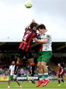 13 June 2025; Josh Fitzpatrick of Cork City in action against Niall Morahan of Bohemians during the SSE Airtricity Men's Premier Division match between Cork City and Bohemians at Turner's Cross in Cork. Photo by Michael P Ryan/Sportsfile