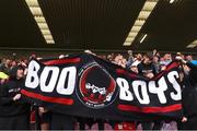 13 June 2025; Bohemians supporters during the SSE Airtricity Men's Premier Division match between Cork City and Bohemians at Turner's Cross in Cork. Photo by Michael P Ryan/Sportsfile