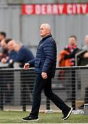 13 June 2025; Galway United manager John Caulfield during the SSE Airtricity Men's Premier Division match between Derry City and Galway United at The Ryan McBride Brandywell Stadium in Derry. Photo by Ramsey Cardy/Sportsfile