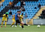 13 June 2025; Kyle Robinson of Athlone Town on his way to scoring his side's first goal, a penalty, during the SSE Airtricity Men's First Division match between Athlone Town and Kerry at Athlone Town Stadium in Westmeath. Photo by Thomas Flinkow/Sportsfile