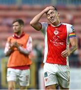 13 June 2025; Joe Redmond of St Patrick's Athletic after the SSE Airtricity Men's Premier Division match between St Patrick's Athletic and Drogheda United at Richmond Park in Dublin. Photo by Shauna Clinton/Sportsfile