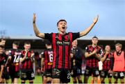 13 June 2025; Archie Meekison of Bohemians after his side's victory in the SSE Airtricity Men's Premier Division match between Cork City and Bohemians at Turner's Cross in Cork. Photo by Michael P Ryan/Sportsfile