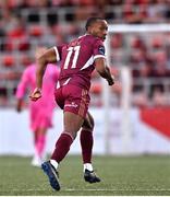 13 June 2025; Malcolm Shaw of Galway United during the SSE Airtricity Men's Premier Division match between Derry City and Galway United at The Ryan McBride Brandywell Stadium in Derry. Photo by Ramsey Cardy/Sportsfile