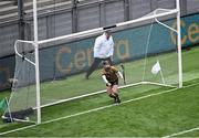 8 June 2025; Kildare goalkeeper Paddy McKenna during the Joe McDonagh Cup final match between Kildare and Laois at Croke Park in Dublin. Photo by Piaras Ó Mídheach/Sportsfile