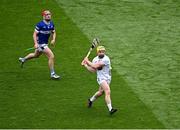 8 June 2025; Simon Leacy of Kildare in action against David Dooley of Laois during the Joe McDonagh Cup final match between Kildare and Laois at Croke Park in Dublin. Photo by Piaras Ó Mídheach/Sportsfile