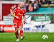 13 June 2025; Kerr McInroy of Shelbourne during the SSE Airtricity Men's Premier Division match between Shelbourne and Shamrock Rovers at Tolka Park in Dublin. Photo by Sam Barnes/Sportsfile