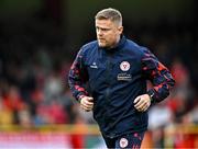13 June 2025; Shelbourne manager Damien Duff during the SSE Airtricity Men's Premier Division match between Shelbourne and Shamrock Rovers at Tolka Park in Dublin. Photo by Sam Barnes/Sportsfile