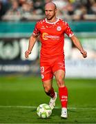 13 June 2025; Kerr McInroy of Shelbourne during the SSE Airtricity Men's Premier Division match between Shelbourne and Shamrock Rovers at Tolka Park in Dublin. Photo by Sam Barnes/Sportsfile