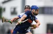 14 June 2025; John McGrath of Tipperary in action against Lee Cleere of Laois during the GAA Hurling All-Ireland Senior Championship Round 1 match between Laois and Tipperary at Laois Hire O'Moore in Portlaoise, Laois. Photo by Daire Brennan/Sportsfile