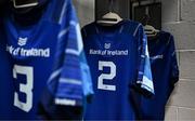 14 June 2025; The jersey of Dan Sheehan is seen in the dressing room before the United Rugby Championship Grand Final match between Leinster and Vodacom Bulls at Croke Park in Dublin. Photo by Brendan Moran/Sportsfile
