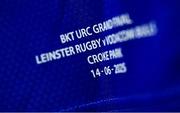 14 June 2025; A detailed view of the jersey before the United Rugby Championship Grand Final match between Leinster and Vodacom Bulls at Croke Park in Dublin. Photo by Brendan Moran/Sportsfile