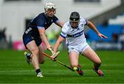 14 June 2025; Donnacha Hartnett of Laois in action against Darragh McCarthy of Tipperary during the GAA Hurling All-Ireland Senior Championship Round 1 match between Laois and Tipperary at Laois Hire O'Moore in Portlaoise, Laois. Photo by Daire Brennan/Sportsfile