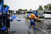 14 June 2025; The Leinster team bus arrives before the United Rugby Championship Grand Final match between Leinster and Vodacom Bulls at Croke Park in Dublin. Photo by David Fitzgerald/Sportsfile
