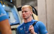 14 June 2025; Jamie Osborne of Leinster arrives before the United Rugby Championship Grand Final match between Leinster and Vodacom Bulls at Croke Park in Dublin. Photo by Brendan Moran/Sportsfile