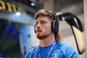 14 June 2025; Joe McCarthy of Leinster arrives before the United Rugby Championship Grand Final match between Leinster and Vodacom Bulls at Croke Park in Dublin. Photo by Brendan Moran/Sportsfile