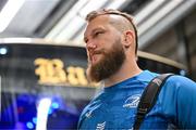 14 June 2025; RG Snyman of Leinster arrives before the United Rugby Championship Grand Final match between Leinster and Vodacom Bulls at Croke Park in Dublin. Photo by Brendan Moran/Sportsfile