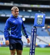 14 June 2025; Fintan Gunne of Leinster walks the pitch before the United Rugby Championship Grand Final match between Leinster and Vodacom Bulls at Croke Park in Dublin. Photo by Brendan Moran/Sportsfile
