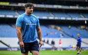14 June 2025; Thomas Clarkson of Leinster walks the pitch before the United Rugby Championship Grand Final match between Leinster and Vodacom Bulls at Croke Park in Dublin. Photo by Brendan Moran/Sportsfile
