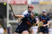 14 June 2025; Sam O’Farrell of Tipperary in action against Fiachra C Fennell of Laois during the GAA Hurling All-Ireland Senior Championship Round 1 match between Laois and Tipperary at Laois Hire O'Moore in Portlaoise, Laois. Photo by Daire Brennan/Sportsfile