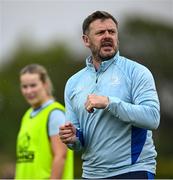 14 June 2025; Head coach Ben Martin during a Leinster women's rugby squad training session at Wanderers Rugby Club in Dublin. Photo by Shauna Clinton/Sportsfile