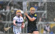 14 June 2025; Peter McGarry of Tipperary in action against Tom Cuddy of Laois during the GAA Hurling All-Ireland Senior Championship Round 1 match between Laois and Tipperary at Laois Hire O'Moore in Portlaoise, Laois. Photo by Daire Brennan/Sportsfile