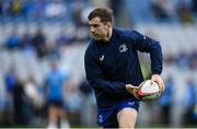 14 June 2025; Luke McGrath of Leinster warms up before the United Rugby Championship Grand Final match between Leinster and Vodacom Bulls at Croke Park in Dublin. Photo by David Fitzgerald/Sportsfile