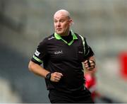 14 June 2025; Referee Shane Curley during the TG4 All-Ireland Ladies Football Senior Championship Round 2 match between Cork and Kerry at Supervalu Páirc Uí Chaoimh in Cork. Photo by Michael P Ryan/Sportsfile