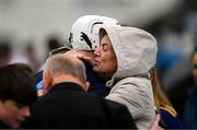 14 June 2025; Seamus Kennedy of Tipperary gets a hug off his mother Frances after the GAA Hurling All-Ireland Senior Championship Round 1 match between Laois and Tipperary at Laois Hire O'Moore in Portlaoise, Laois. Photo by Daire Brennan/Sportsfile