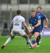 14 June 2025; Tommy O'Brien of Leinster in action against Willie le Roux of Vodacom Bulls during the United Rugby Championship Grand Final match between Leinster and Vodacom Bulls at Croke Park in Dublin. Photo by Brendan Moran/Sportsfile