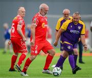 14 June 2025; Noel O'Brien of Shelbourne in action against Wexford during the League of Ireland Walking Football Festival at the National Indoor Arena on the Sport Ireland Campus in Dublin. Photo by Stephen McCarthy/Sportsfile