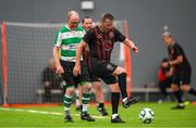 14 June 2025; Gerry Black of Bohemians in action against Shamrock Rovers during the League of Ireland Walking Football Festival at the National Indoor Arena on the Sport Ireland Campus in Dublin. Photo by Stephen McCarthy/Sportsfile