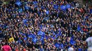 14 June 2025; Leinster supporters during the United Rugby Championship Grand Final match between Leinster and Vodacom Bulls at Croke Park in Dublin. Photo by Brendan Moran/Sportsfile