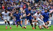 14 June 2025; RG Snyman of Leinster is tackled by Akker van der Merwe of Vodacom Bulls during the United Rugby Championship Grand Final match between Leinster and Vodacom Bulls at Croke Park in Dublin. Photo by Brendan Moran/Sportsfile