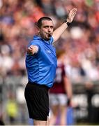 14 June 2025; Referee Noel Mooney during the GAA Football All-Ireland Senior Championship Round 3 match between Galway and Armagh at Kingspan Breffni in Cavan. Photo by Ben McShane/Sportsfile