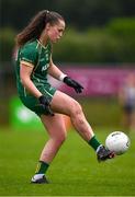 14 June 2025; Emma Duggan of Meath during the TG4 All-Ireland Ladies Football Senior Championship Round 3 match between Kildare and Meath at Manguard Plus Kildare GAA Centre of Excellence in Newbridge, Kildare. Photo by Ray McManus/Sportsfile