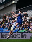 14 June 2025; Tommy O'Brien of Leinster in action against Sebastian de Klerk of Vodacom Bulls during the United Rugby Championship Grand Final match between Leinster and Vodacom Bulls at Croke Park in Dublin. Photo by Seb Daly/Sportsfile