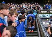 14 June 2025; RG Snyman of Leinster gives his short to a supporter after the United Rugby Championship Grand Final match between Leinster and Vodacom Bulls at Croke Park in Dublin. Photo by David Fitzgerald/Sportsfile