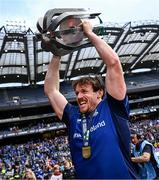 14 June 2025; Ryan Baird of Leinster celebrates with the cup after the United Rugby Championship Grand Final match between Leinster and Vodacom Bulls at Croke Park in Dublin. Photo by Seb Daly/Sportsfile
