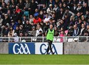 14 June 2025; Kildare manager Brian Flanagan during the Tailteann Cup quarter-final match between Kildare and Offaly at Cedral St Conleth's Park in Newbridge, Kildare. Photo by Piaras Ó Mídheach/Sportsfile