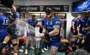 14 June 2025; Andrew Porter of Leinster celebrates with the URC trophy after the United Rugby Championship Grand Final match between Leinster and Vodacom Bulls at Croke Park in Dublin. Photo by Brendan Moran/Sportsfile