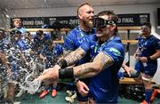 14 June 2025; Andrew Porter of Leinster celebrates after the United Rugby Championship Grand Final match between Leinster and Vodacom Bulls at Croke Park in Dublin. Photo by Brendan Moran/Sportsfile