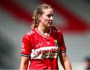 14 June 2025; Aoife Healy of Cork after her side's defeat in the TG4 All-Ireland Ladies Football Senior Championship Round 2 match between Cork and Kerry at Supervalu Páirc Uí Chaoimh in Cork. Photo by Michael P Ryan/Sportsfile