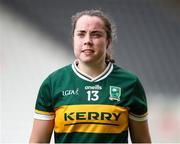 14 June 2025; Danielle O'Leary of Kerry after her side's victory in the TG4 All-Ireland Ladies Football Senior Championship Round 2 match between Cork and Kerry at Supervalu Páirc Uí Chaoimh in Cork. Photo by Michael P Ryan/Sportsfile